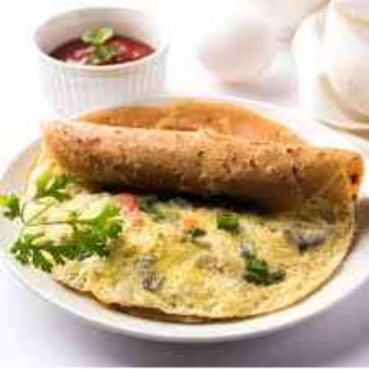 Picture of Sheri Deal 1 : 1 Simple Paratha, 1 Omelette, comes with Achar