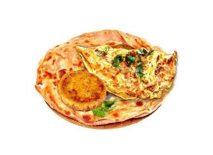 Picture of Sheri Deal 2 : 1 Simple Paratha, 1 Shami Kabab, 1 Omelette
