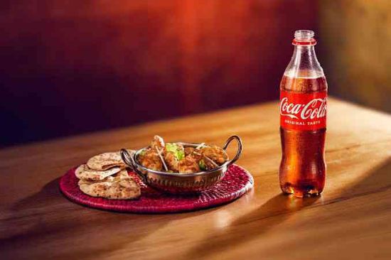 Picture of Family Deal 2 : 1 Chicken Leg Piece, 1 Chicken Kabab, 2 Naan, 1 Cold Drink, Raita + Chatni