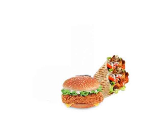 Picture of Deal 2 : 1 Zinger Burger, 1 Shawarma, 1 Regular Drink